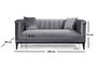 Atelier Del Sofa Trendy - Sofá de 2 plazas con sofacama - Gris oscuro